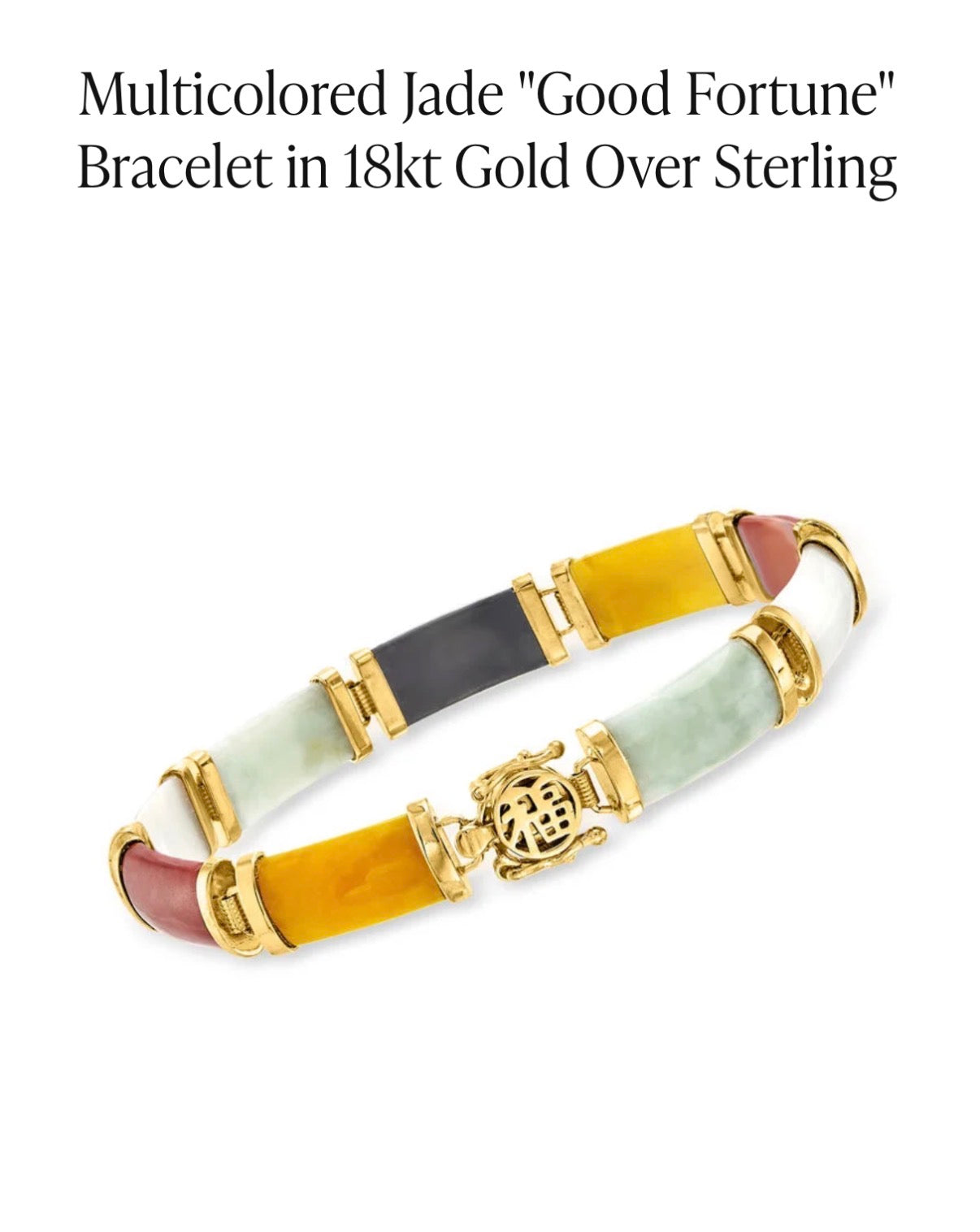 Natural Jade and Agate Stones Bracelets On 18K Yellow Gold On Sterling Silver